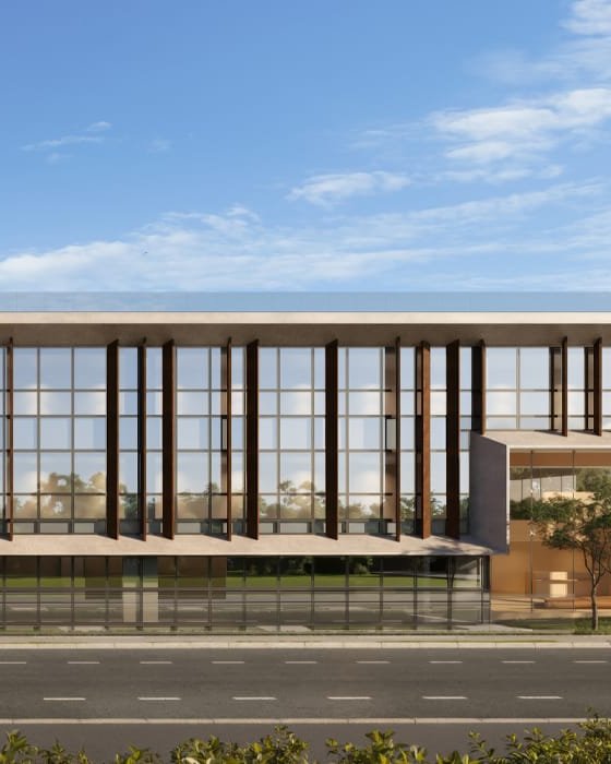 Terrazo Jardim, fachada em vidro laminado de baixa reflexão (imagem do projeto)